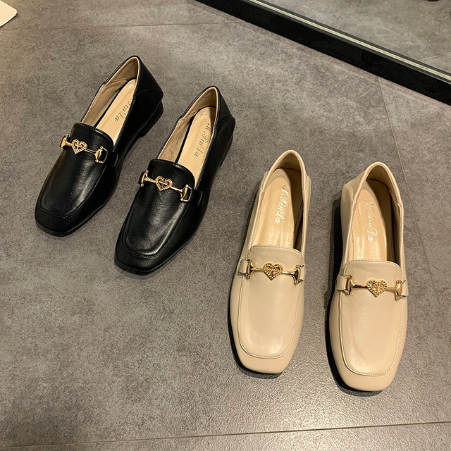 シングルスプリングレザースタイル 靴 シューズ 春物 スクウェア 部族の婦人靴74171489221