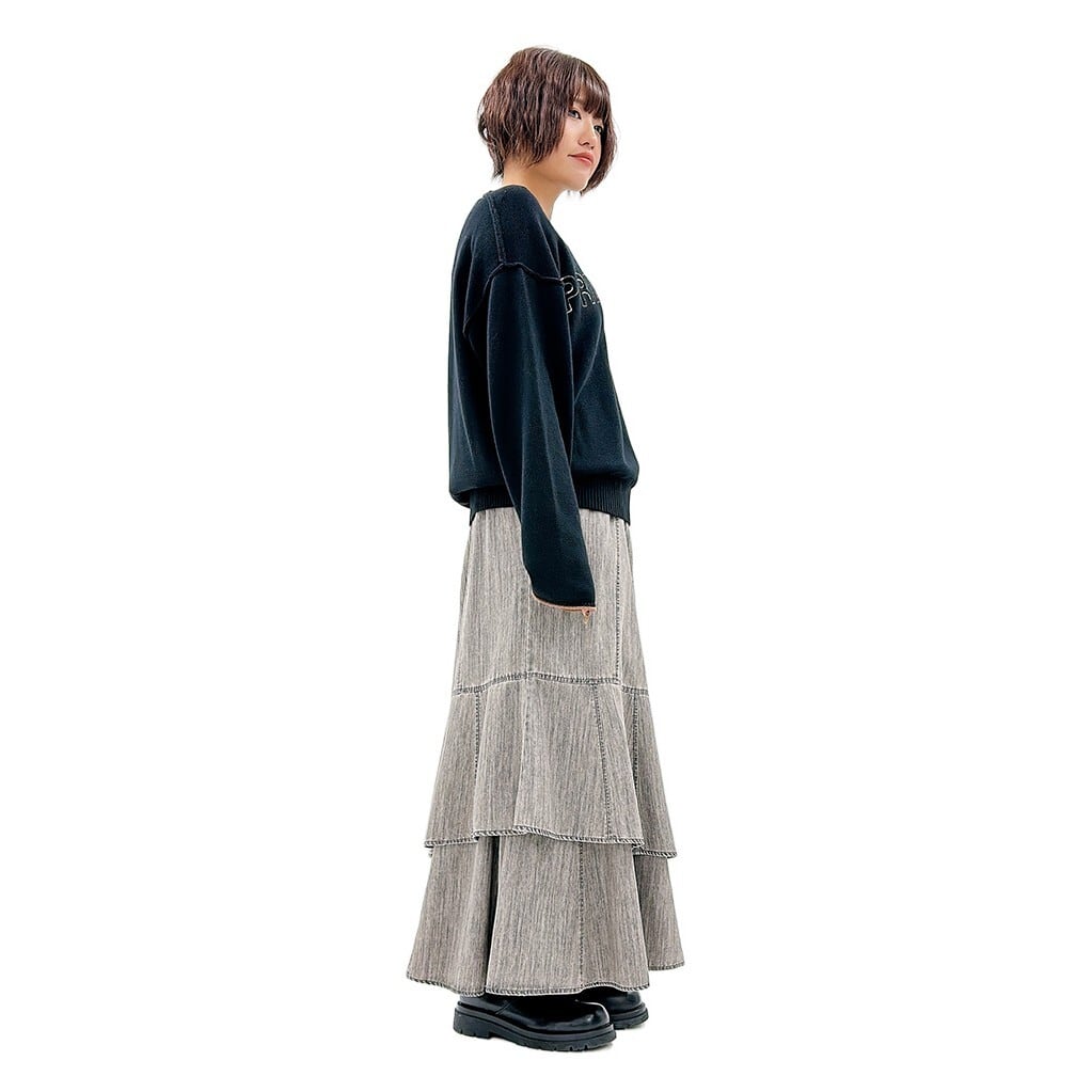 ⭐限定商品⭐【ayane】ダンガリー変形切り替えスカート 856712 アヤン