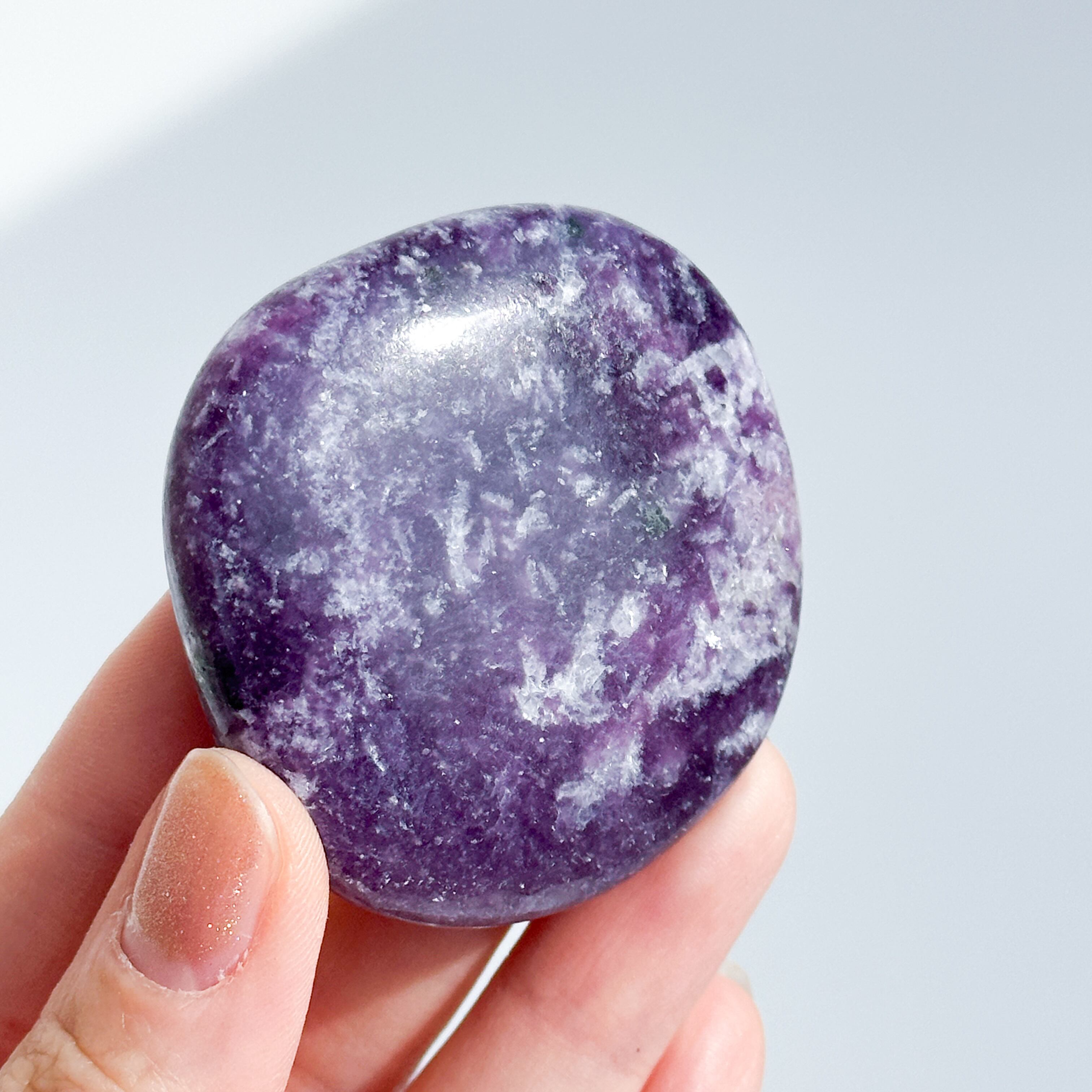 レピドライト パームストーン 45◇Lepidolite palm stone◇天然石
