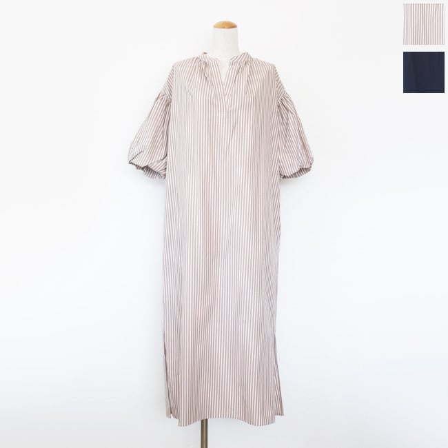 MICA&DEAL (マイカアンドディール) ワンピース バルーンスリーブ スキッパー ロング 0126104060