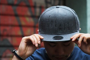 TSM SNAPBACK CAP #BLACK X HEATHER