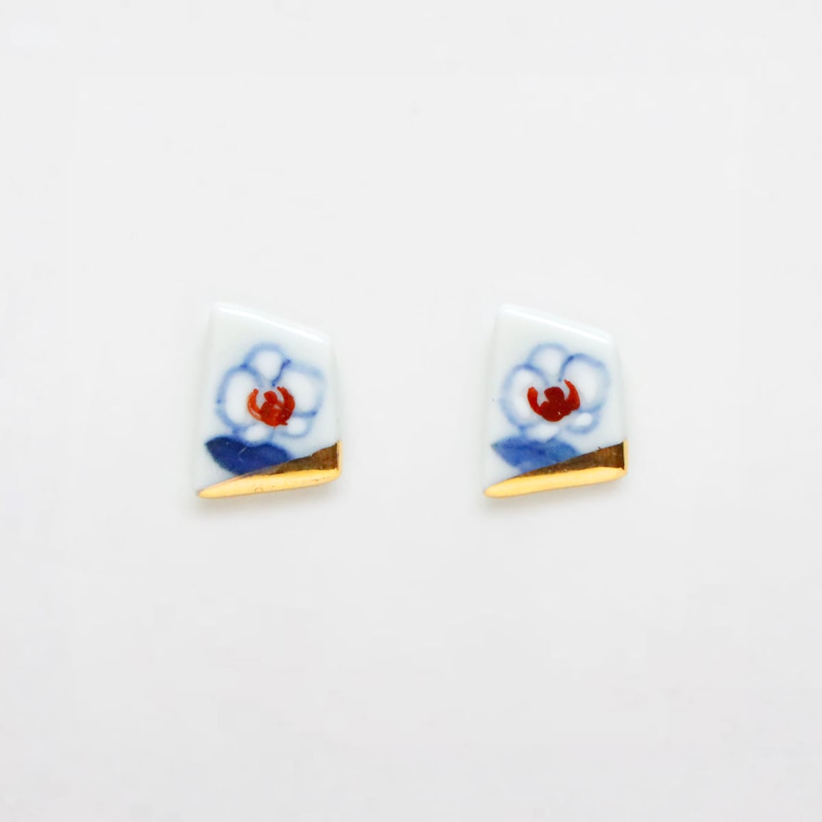 Sサイズ 染錦 胡蝶蘭 イヤリング/ピアス/ノンホールピアス/樹脂ピアス