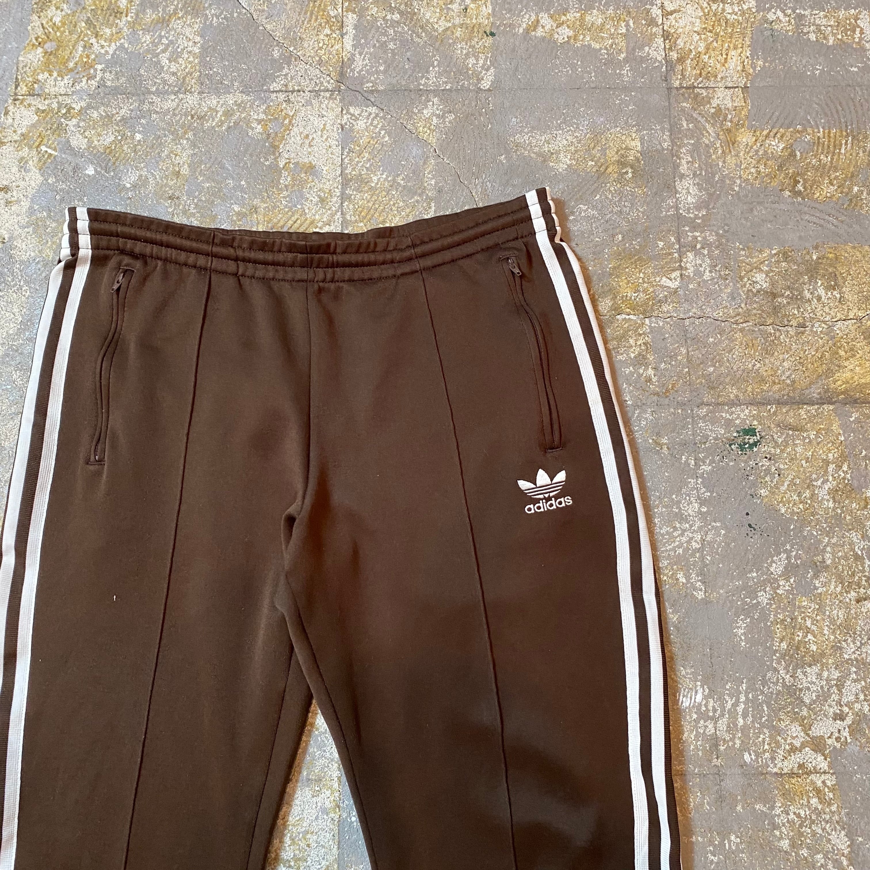 90´s adidas アディダス トラックパンツ ブラウン 在原みゆ紀-