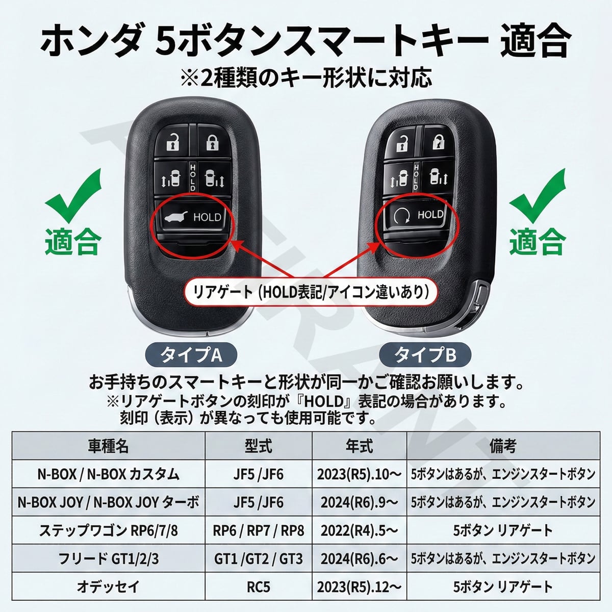 オデッセイ RC5 スマートキーケース シリコン ABS ハイブリッド構造