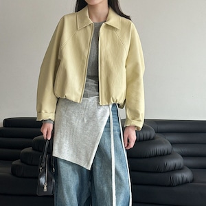 zip-up short jacket　J00533