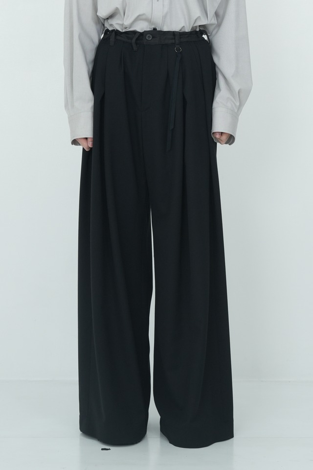 【26AW】Tamme タム / 4-TUCK WIDE SLACKS / ワイドスラックスパンツ