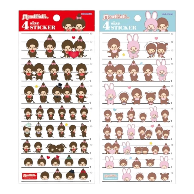 モンチッチ 4sizeステッカー　カミオジャパン