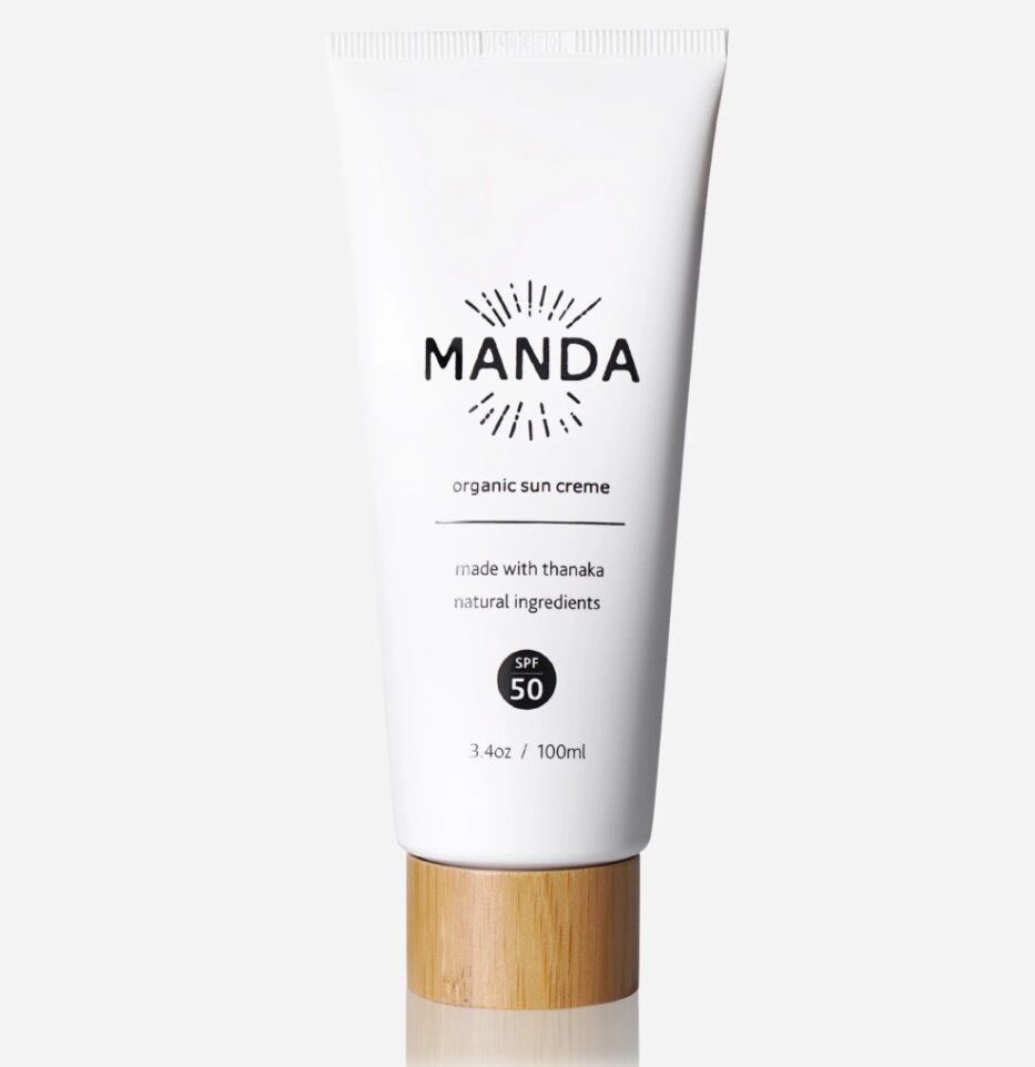 MANDA Organic Sun Creme(SPF 50) - 94g (100 ml) マンダ 日焼け止め
