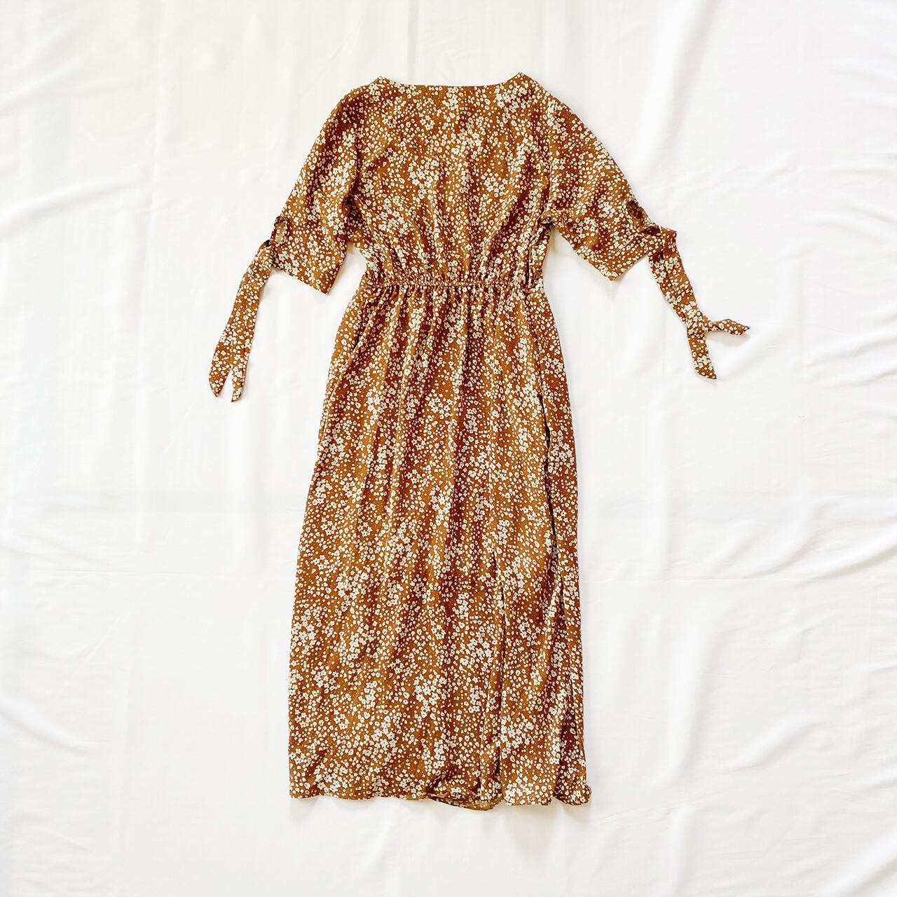 Puchi flower dress (brown)