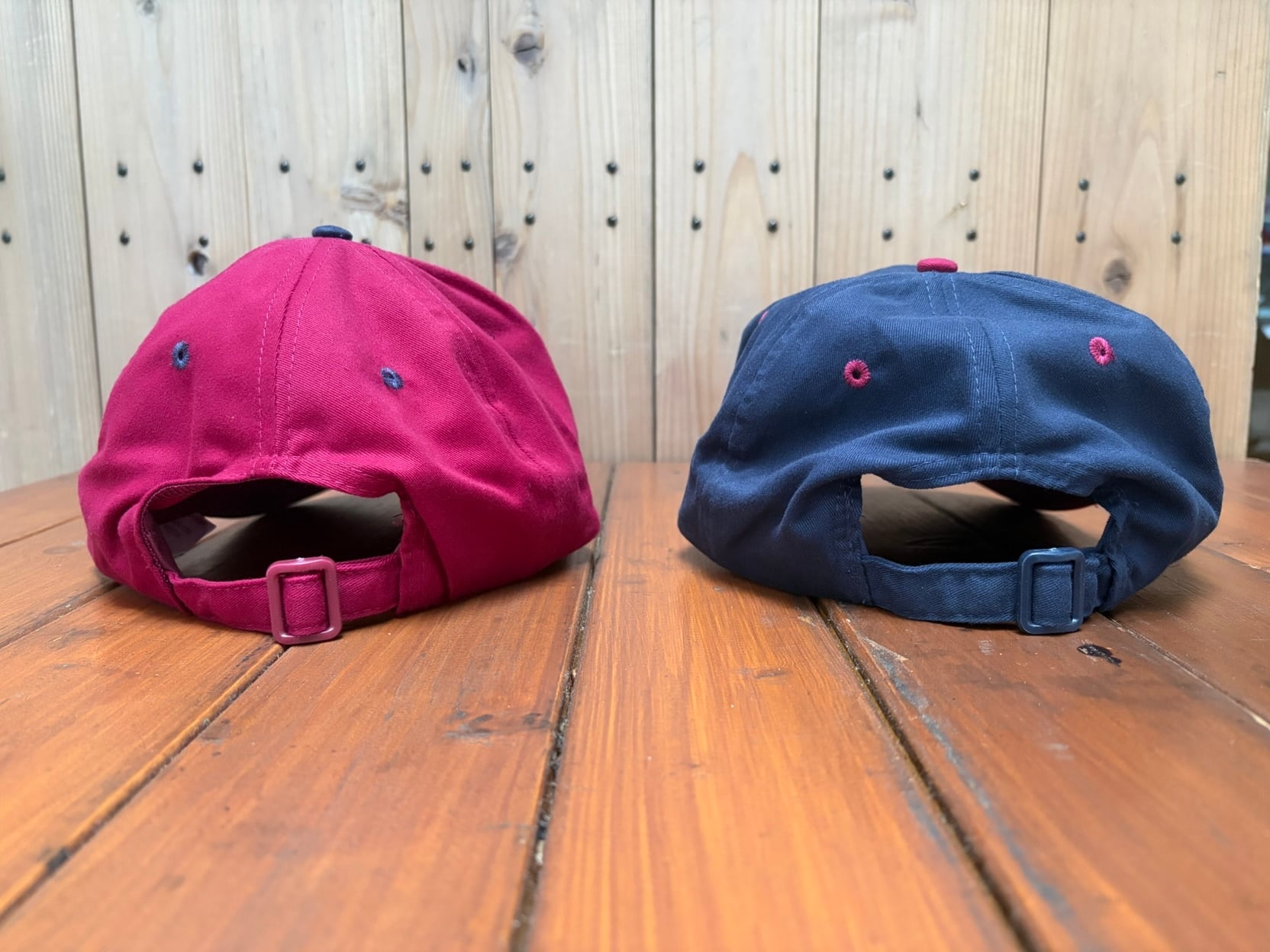 YOKOHAMA BEER クラシックOTTOキャップ【バーガンディ（ツバ）×ネイビー×ロゴ刺繍バーガンディ】