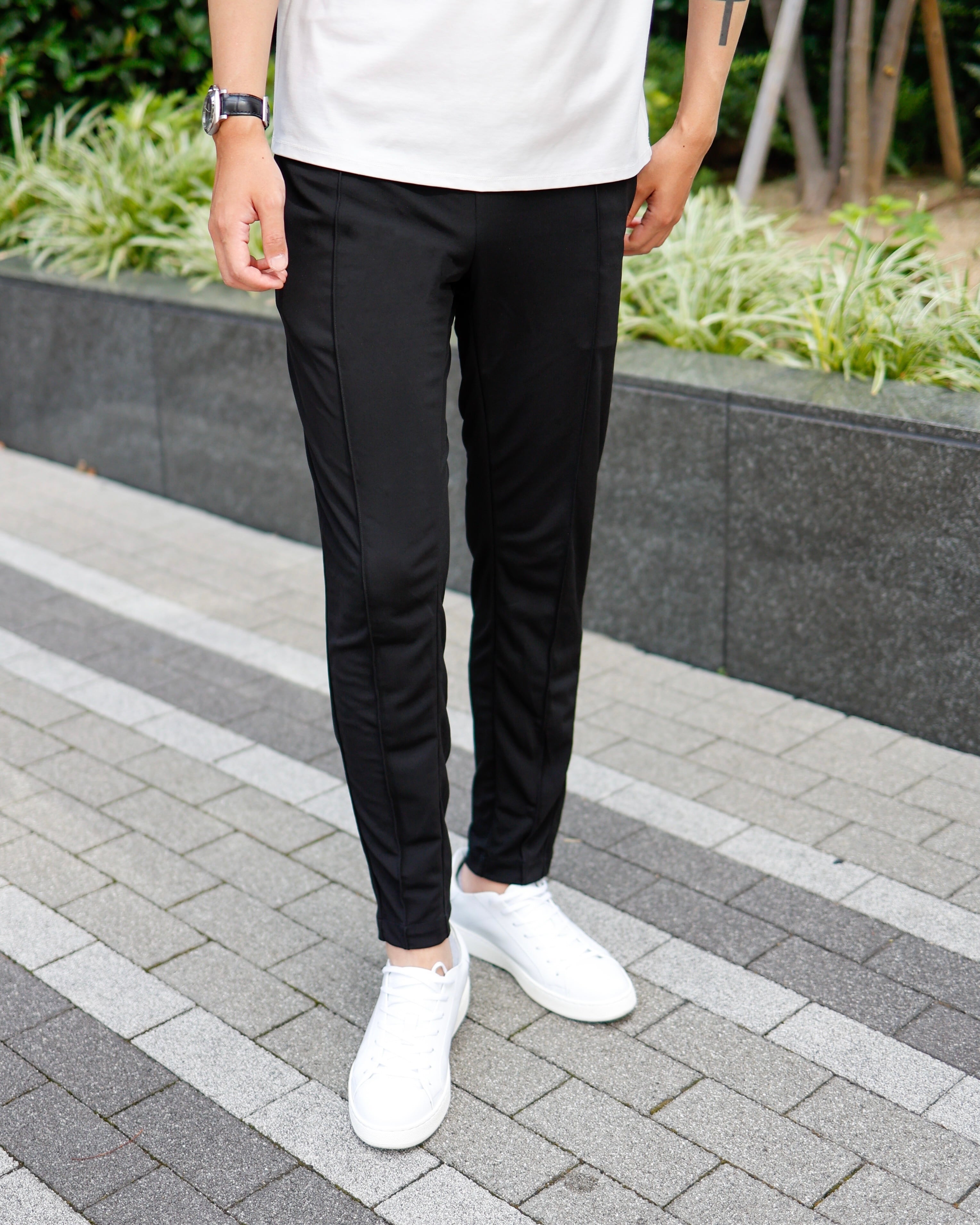 即日発送】Luxspo Pleats Jersey Pant【接触冷感・ストレッチ 