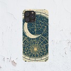 受注生産 iPhoneケース 三日月と星図盤のクラシック柄｜星図アート STAR078B