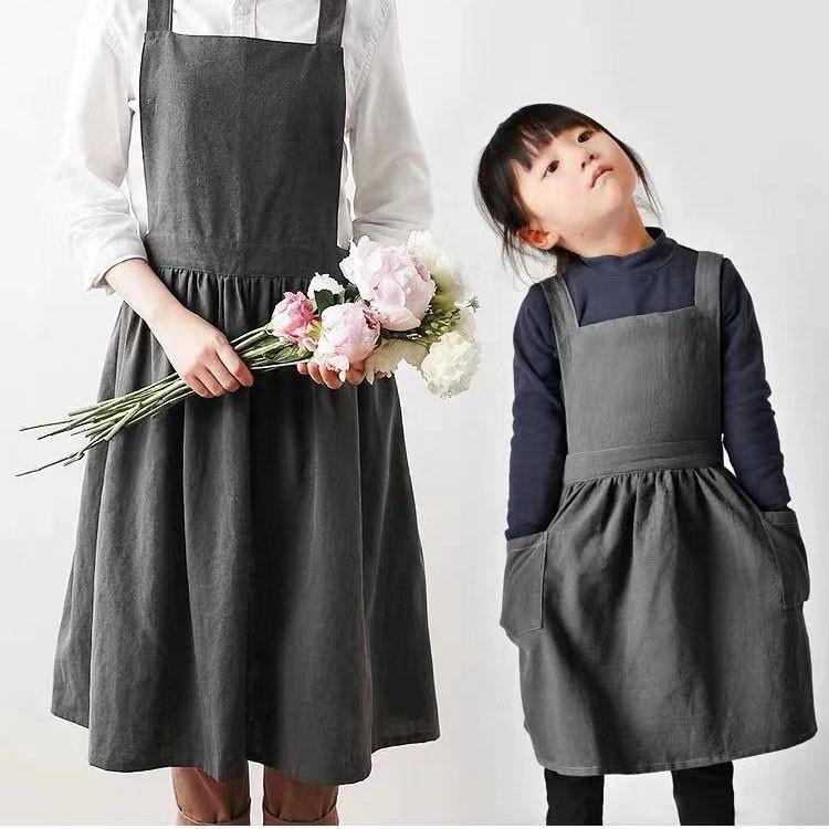 エプロン キッズ 子供 母娘お揃いコーデ 親子エプロン 男の子 女の子