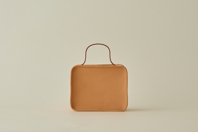 【LIMITED】Nume Leather Mini Book Bag -EARTH LEATHER-