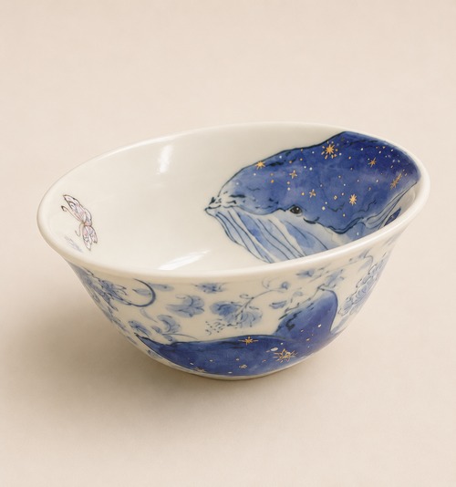 煎茶椀「星空くじら」　作家：指方裕美
