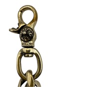 【CHROME HEARTS】クロムハーツ TV MAN クロスパッチウォレット/クラシックチェーン/black leather/新品未使用/入手困難
