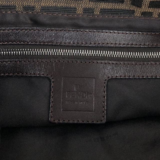 FENDI フェンディ ズッカ ショルダーバッグ ブラウン FFロゴ ジャガード マンマバケット vintage ヴィンテージ オールド df4sym