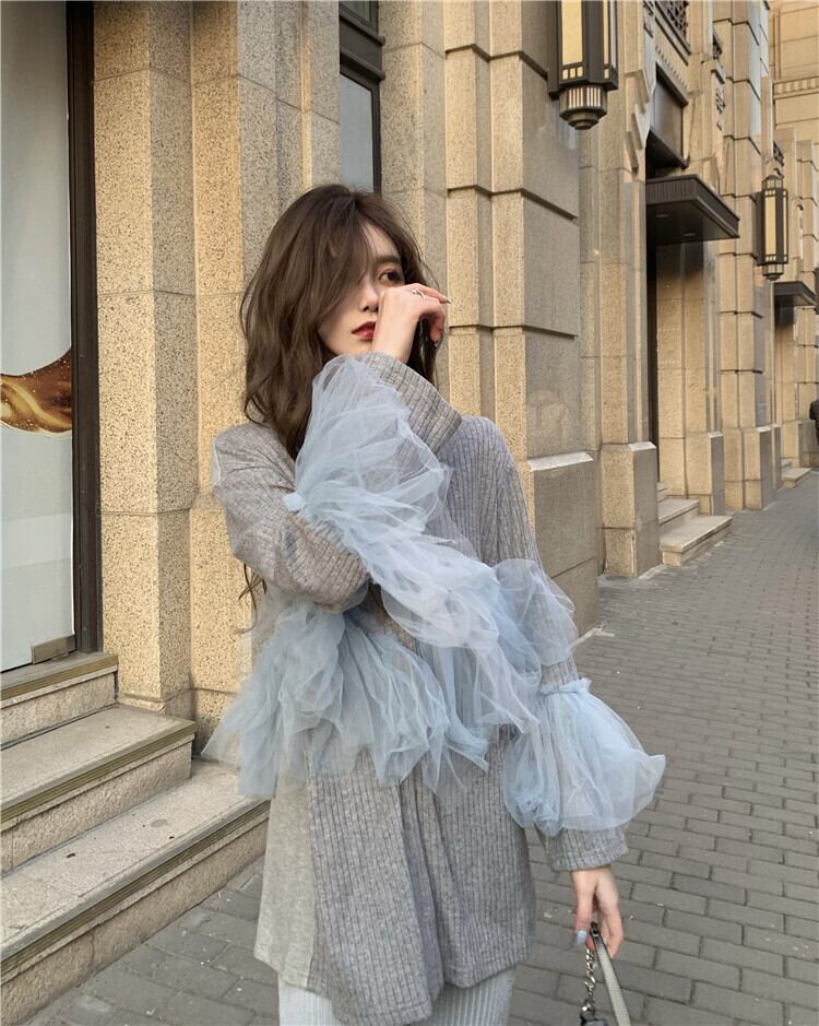 セーター メッシュニットジャケット スプリング 春物 ブラックストロベリース97660078000