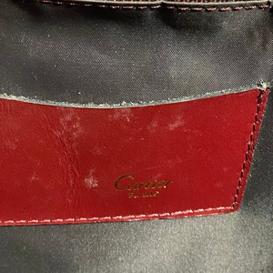 vintage CARTIER leather clutch bag
