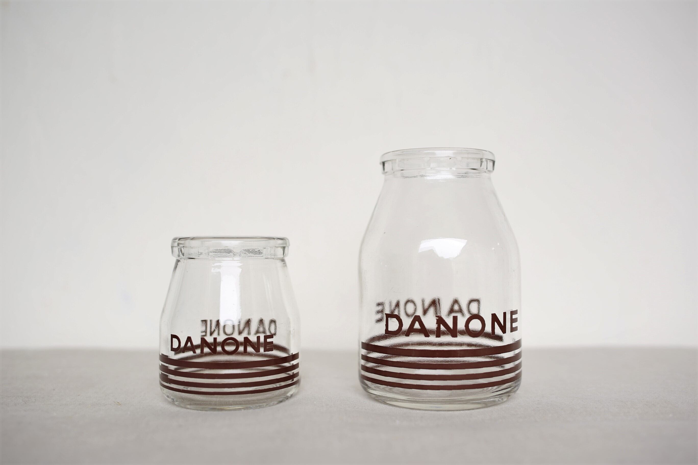 フランス アンティーク 『DANONE』ダノン 陶器製 ヨーグルトポット N