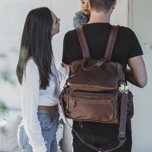 【お取り寄せ】 baby nappy backpack leather マザーズリュック　革