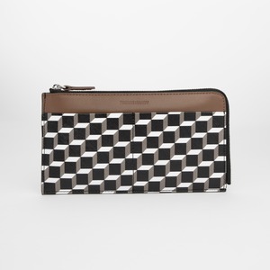 PIERRE HARDY　MAXI WALLET　BLACK WHITE CAMEL