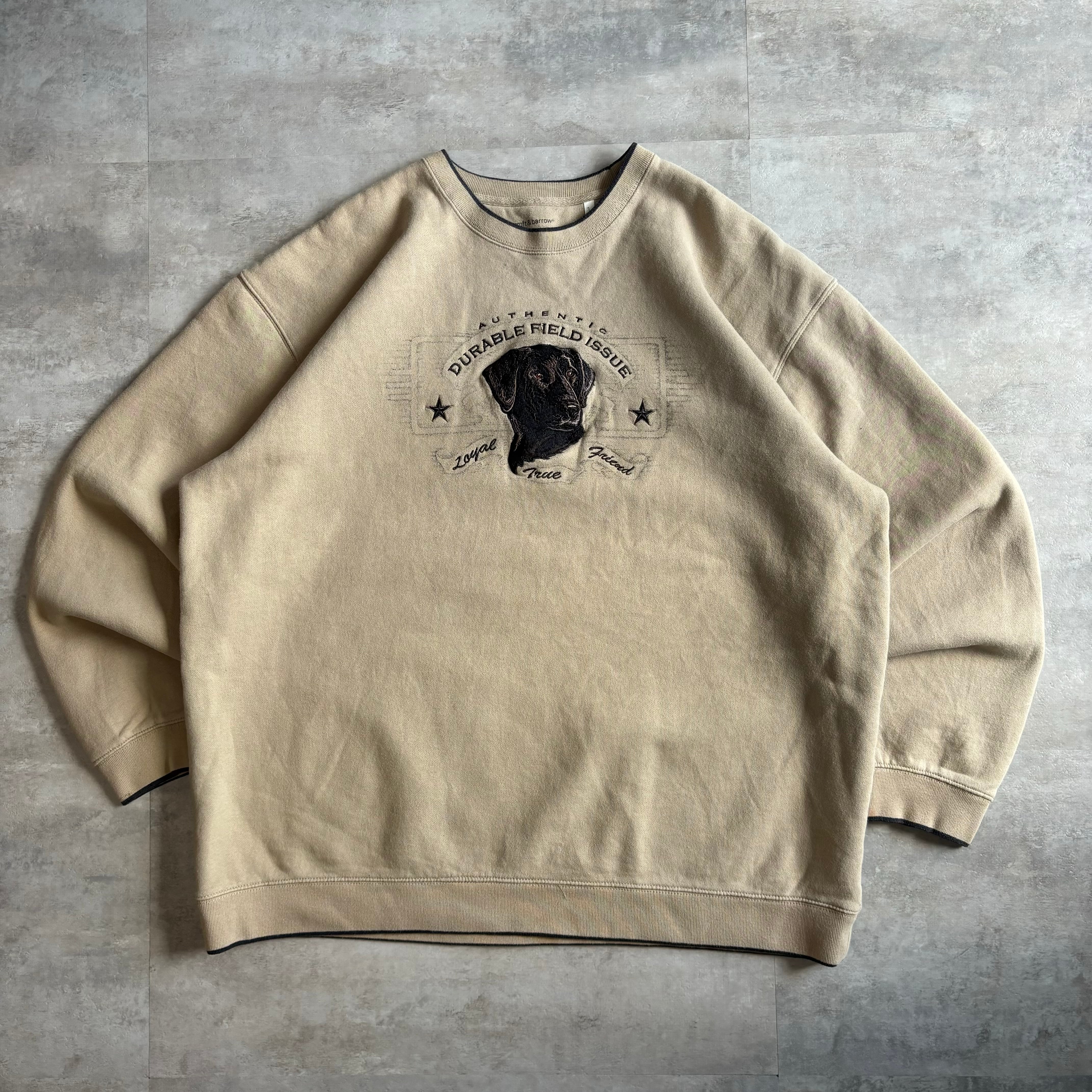 croft&barrow XL 犬 スウェット 刺繍 ラブラドールレトリバー no.1705