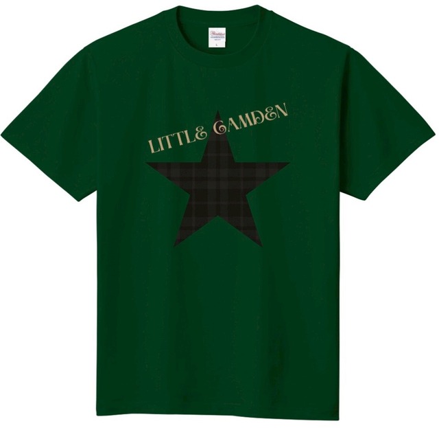 チェックスターTシャツ グリーン