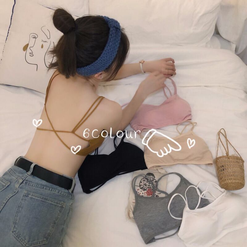 スチールリングなしで集めたクロスビューティーストラップブラパッドワイルドブラの早春バージョン学生下着チューブトップラップ 1号婦人65263465042