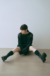Poodle Shaggy Intarsia Pullover Knit
