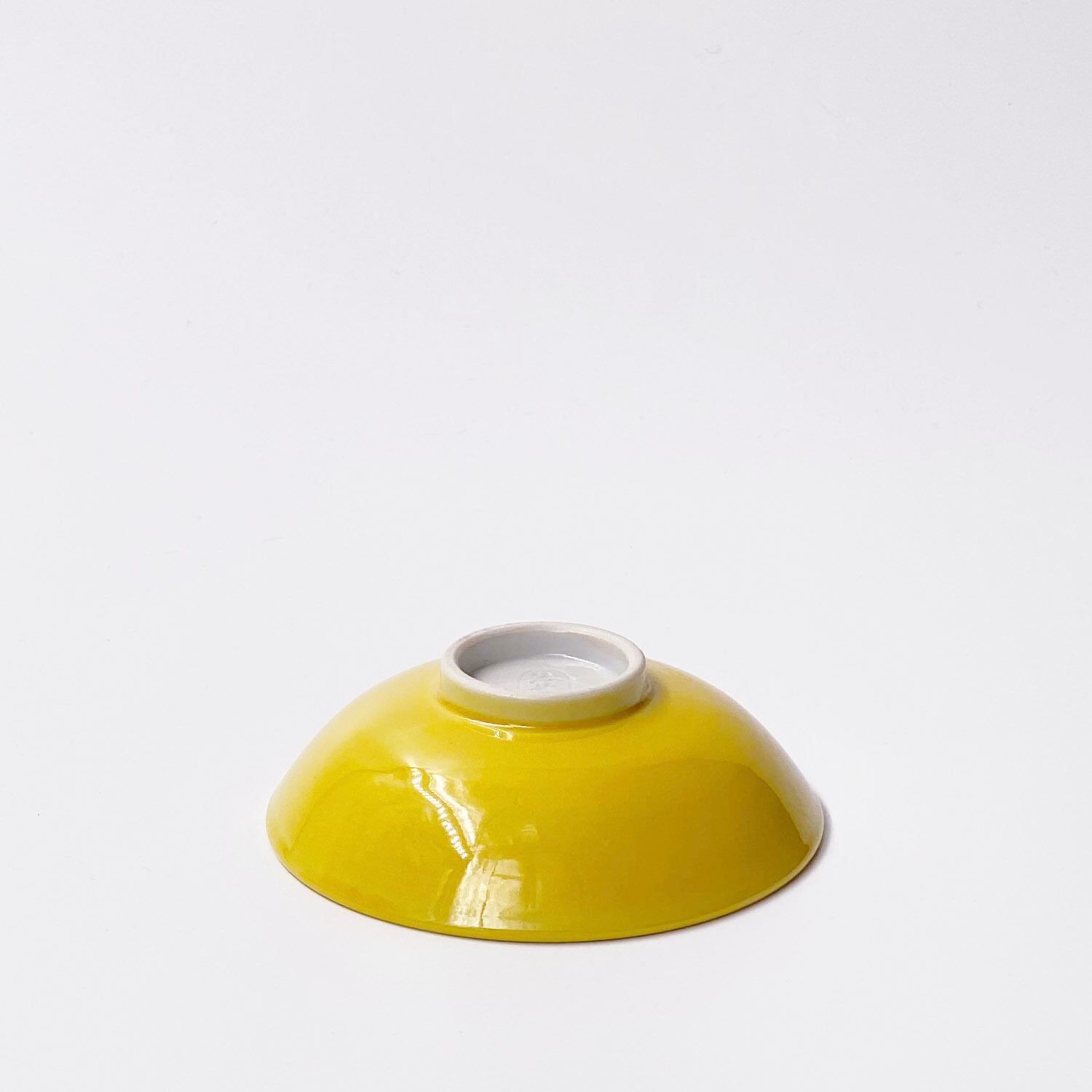 鉄絵交趾松島平盃／Wide sake cup,colored Matushimaｰdesign（wave at
