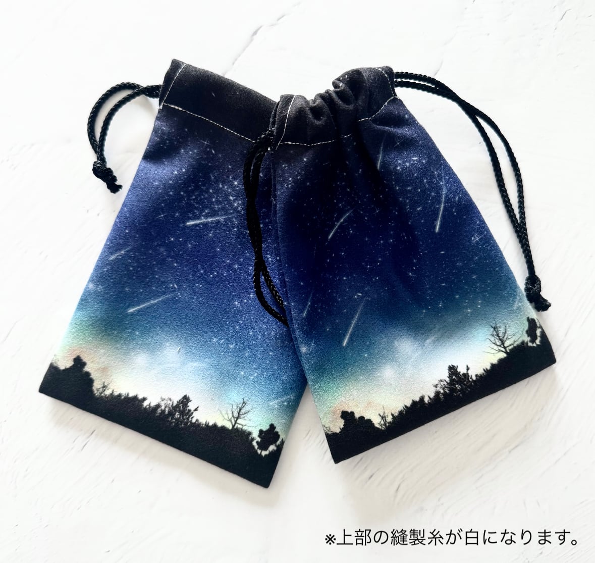 わちふぃーるどのスマホ巾着　月と月見草 CATEGORY 巾着袋 | 秀和美術本店 わちふぃーるど 取扱店