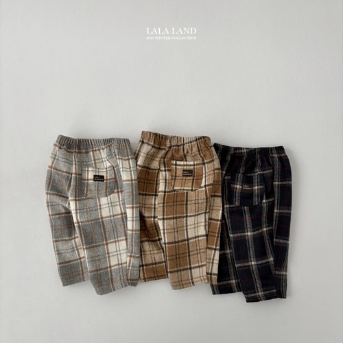 【即納】check pants <kids>