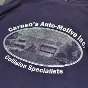 good fade painted Caruso's auto-motive print tee