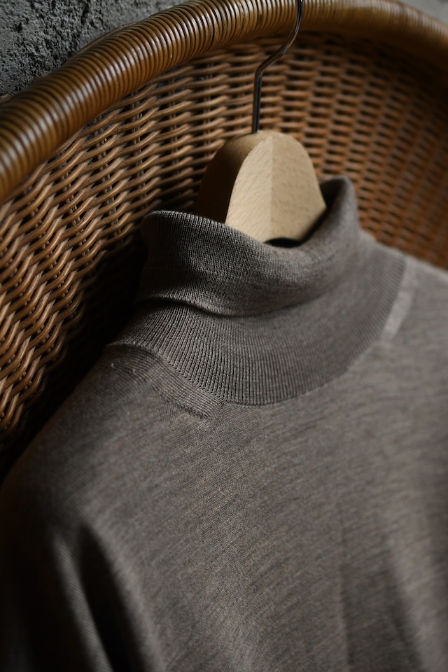BATONER / BABY WOOL TURTLE NECK (Melange Beige)