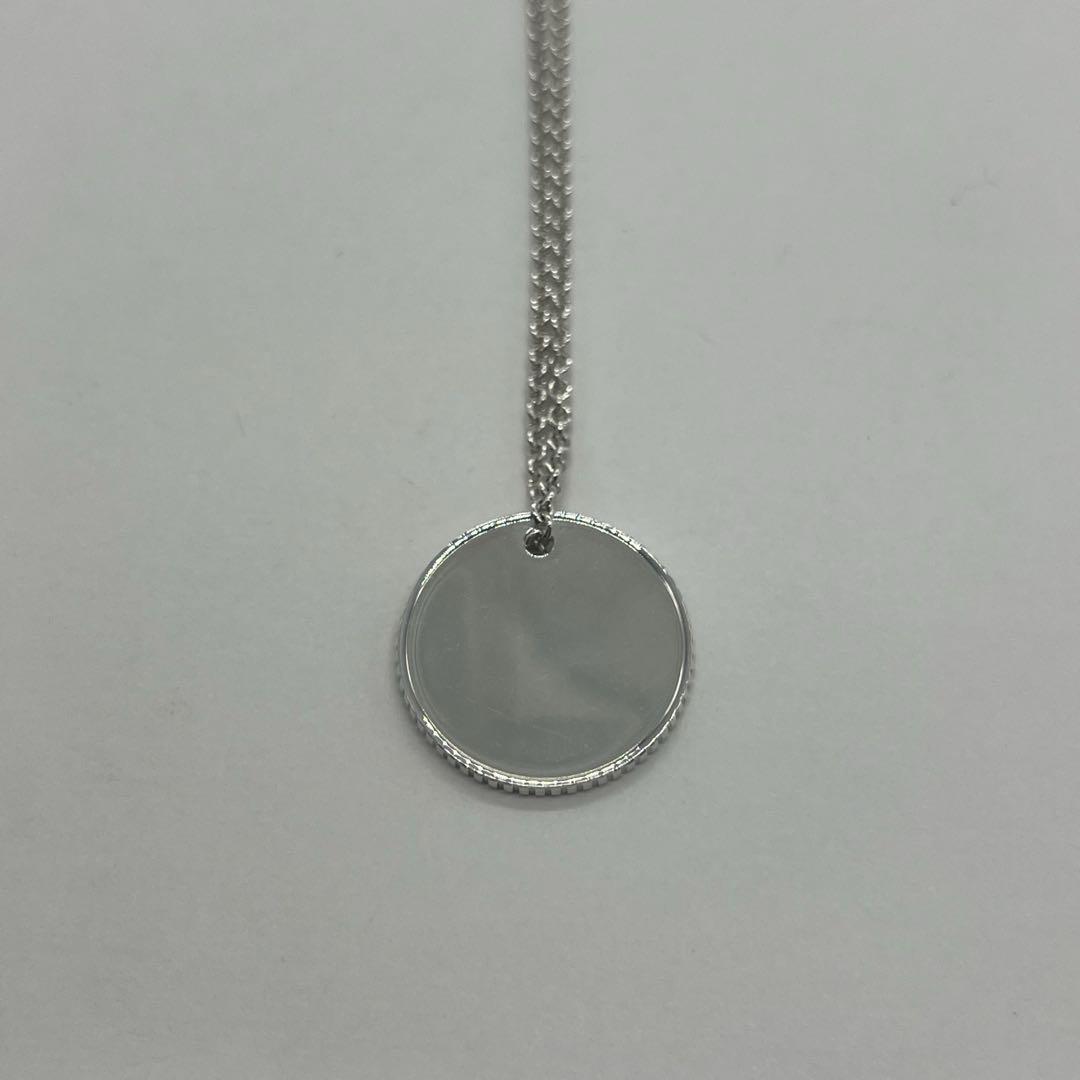 ティファニー TIFFANY コインエッジ ラウンドタグ ネックレス SV925 ティファニー TIFFANY コインエッジ ラウンドタグ ネックレス