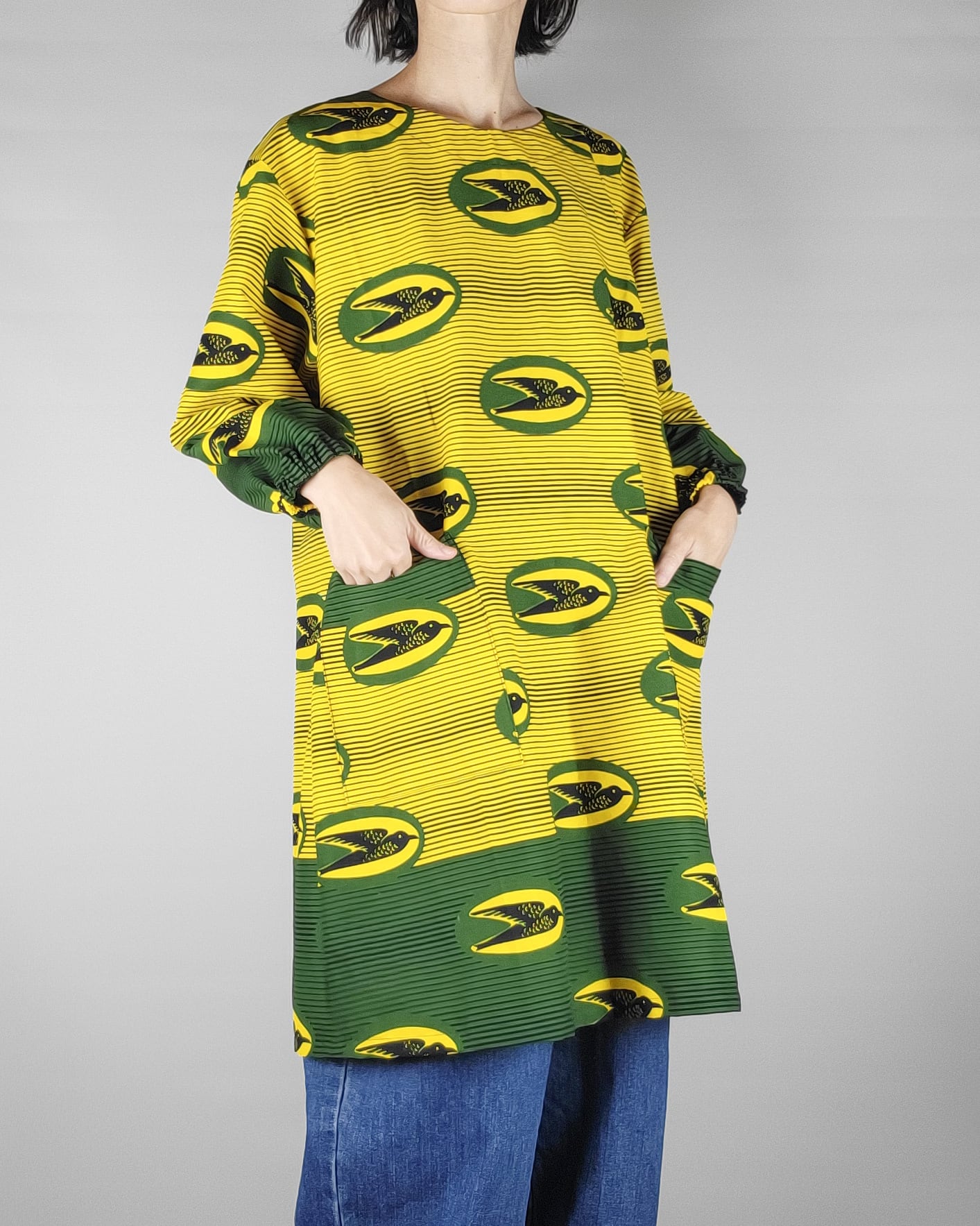 割烹着 yellow green bird | ilpunt