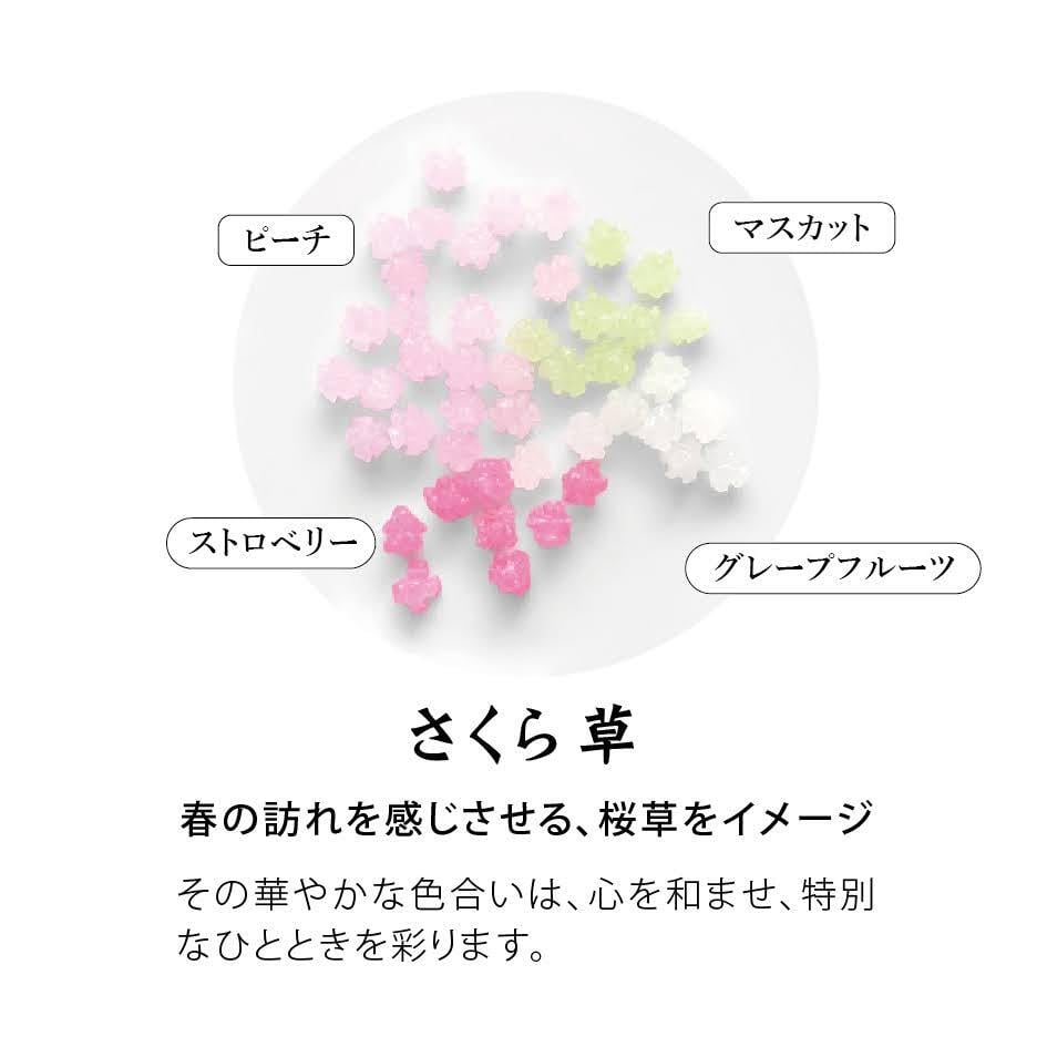 かわいい小瓶入り金平糖【さくら草】 | 青木光悦堂