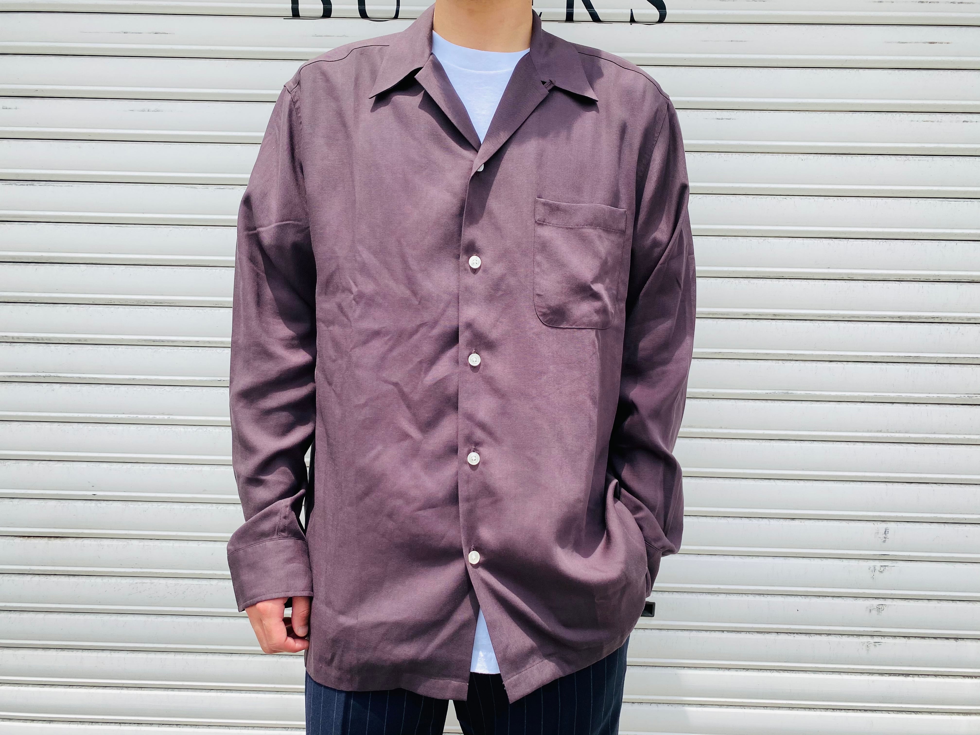 WACKO MARIA 20AW 50'S SHIRT L/S TYPE-1 PURPLE XL 20FW-WMS-OC03