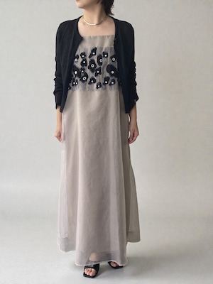 ナイロンオーガンフラワーワンピース