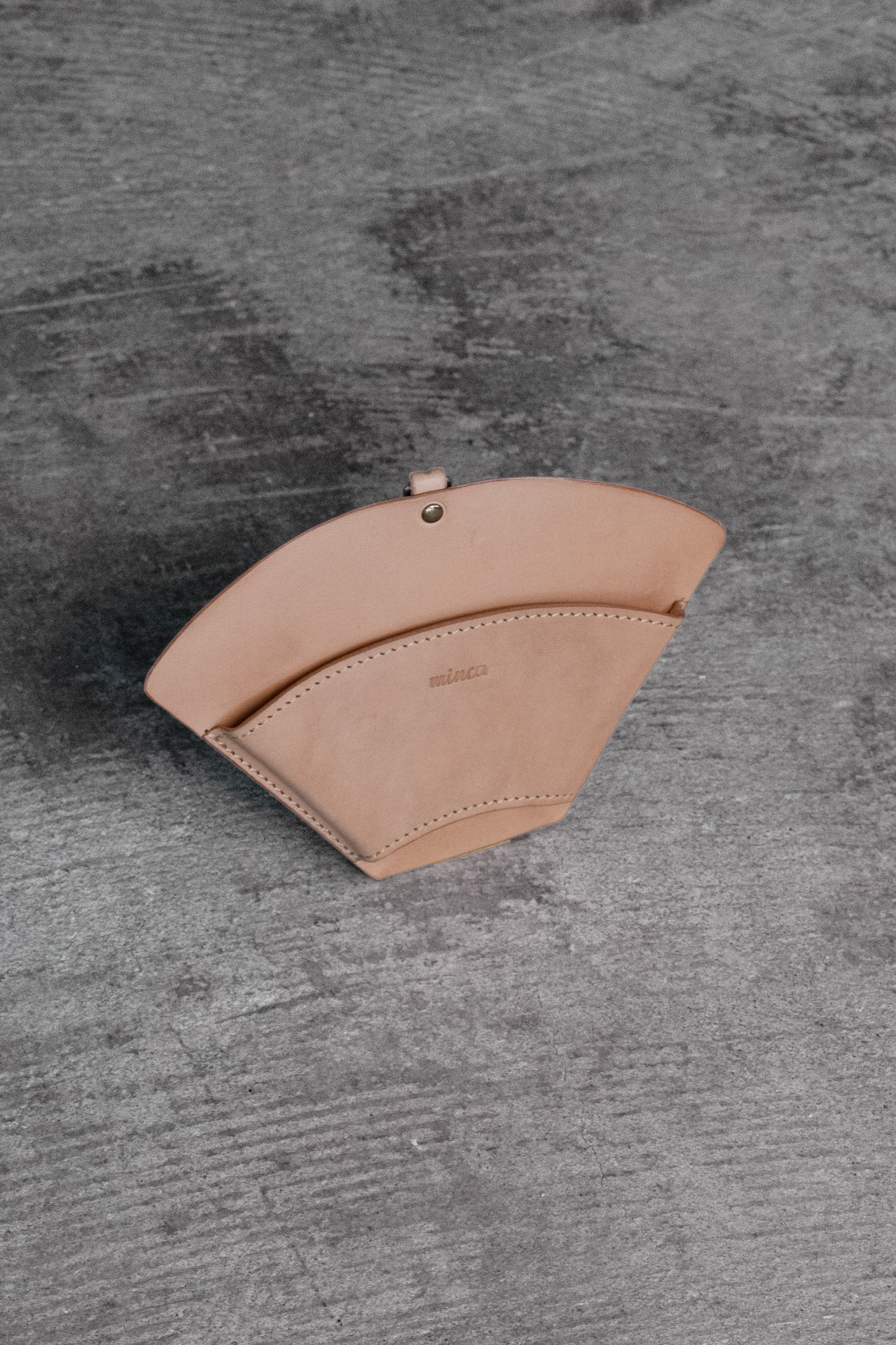 Coffee filter case | 高級皮革ならminca｜栃木レザーのバッグ 財布