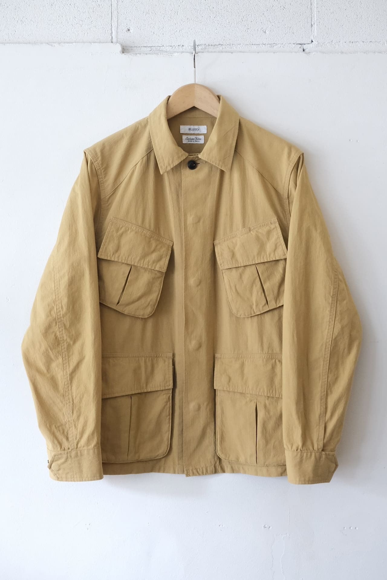 FUJITO Jungle Fatigue Jacket Beige,Dark Navy