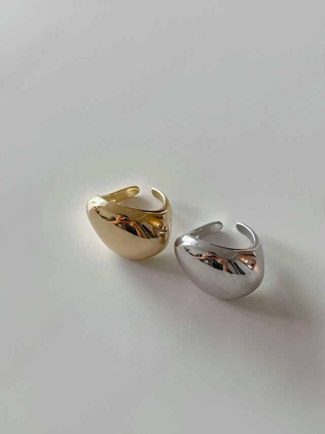 Sculptural Dome Open Ring