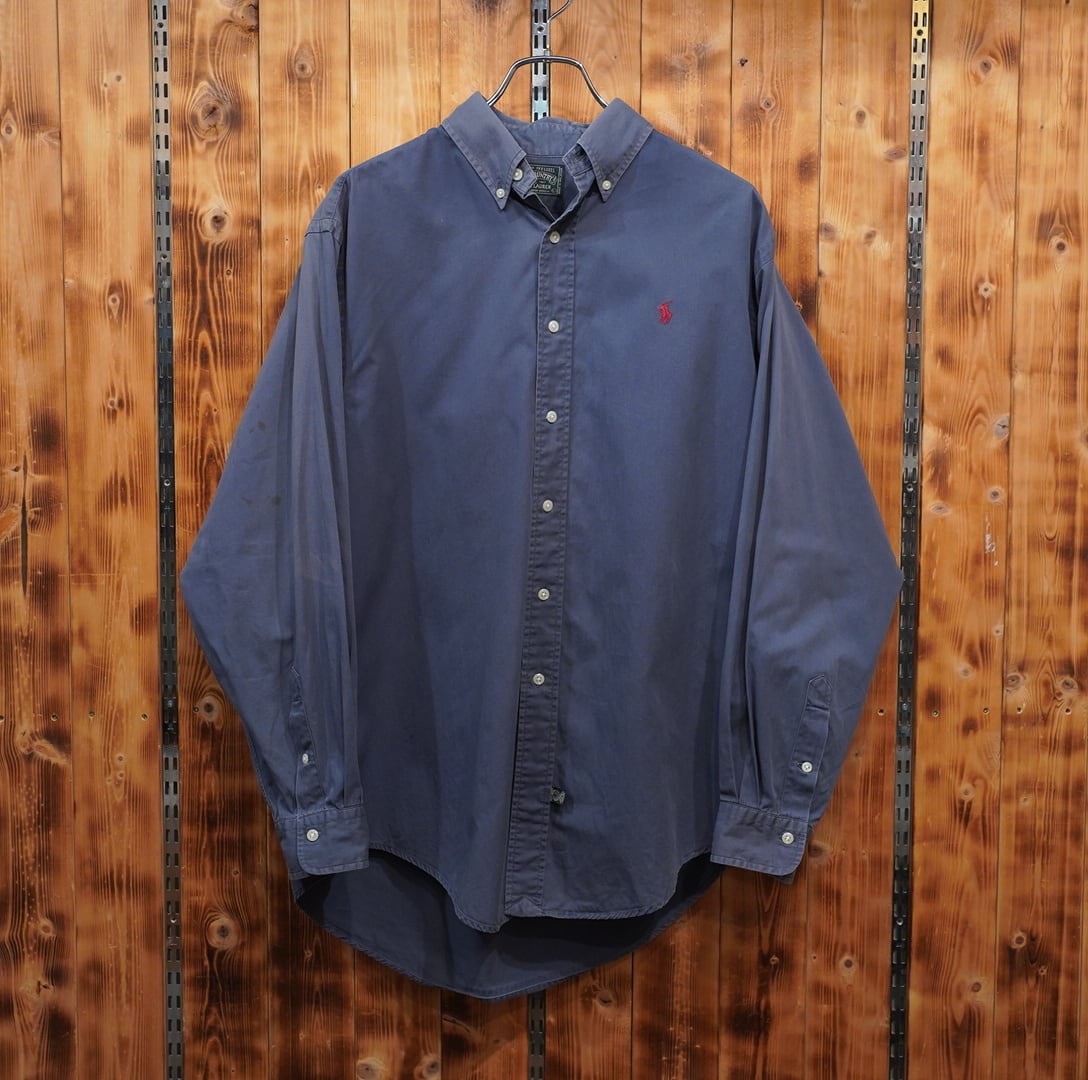 80s90s polocountry ボタンダウンシャツ L/ralphlauren ポロカントリー ラルフローレン