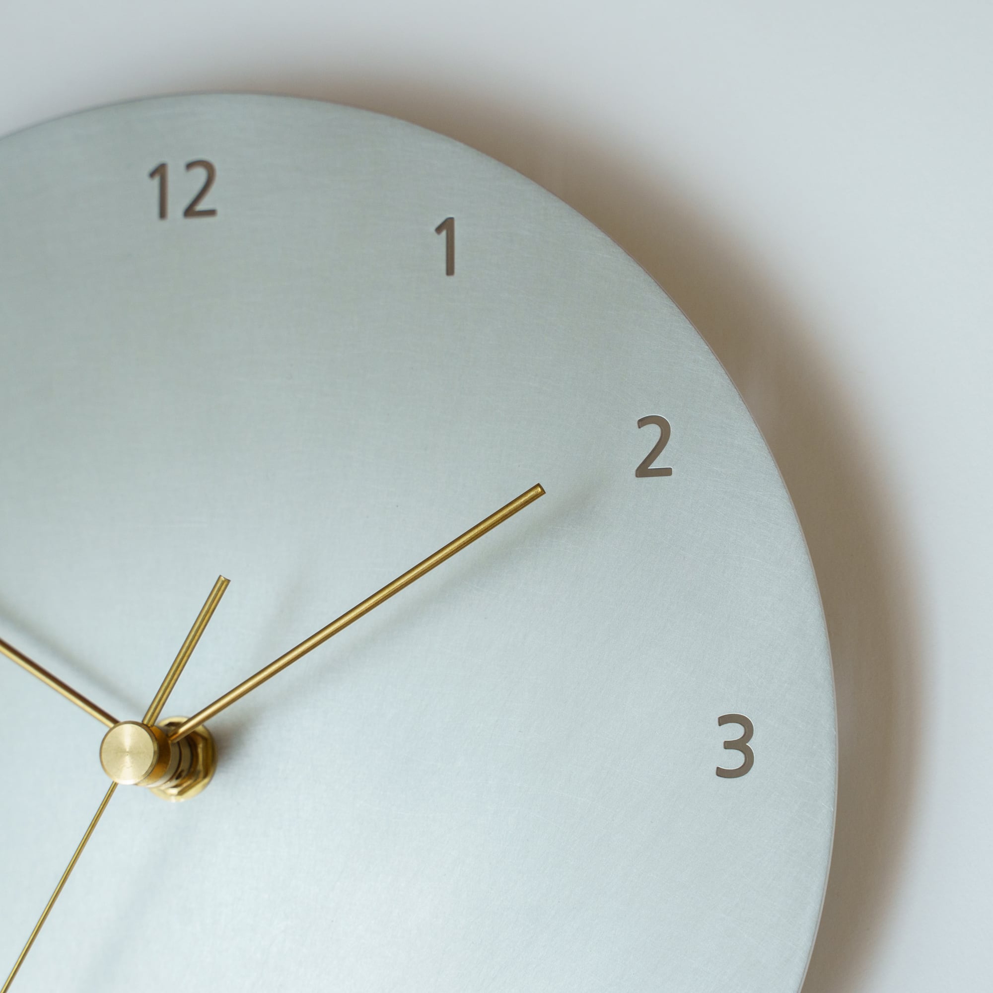 minimal wall clock 220 _ number / aluminum 壁掛け時計 220 数字