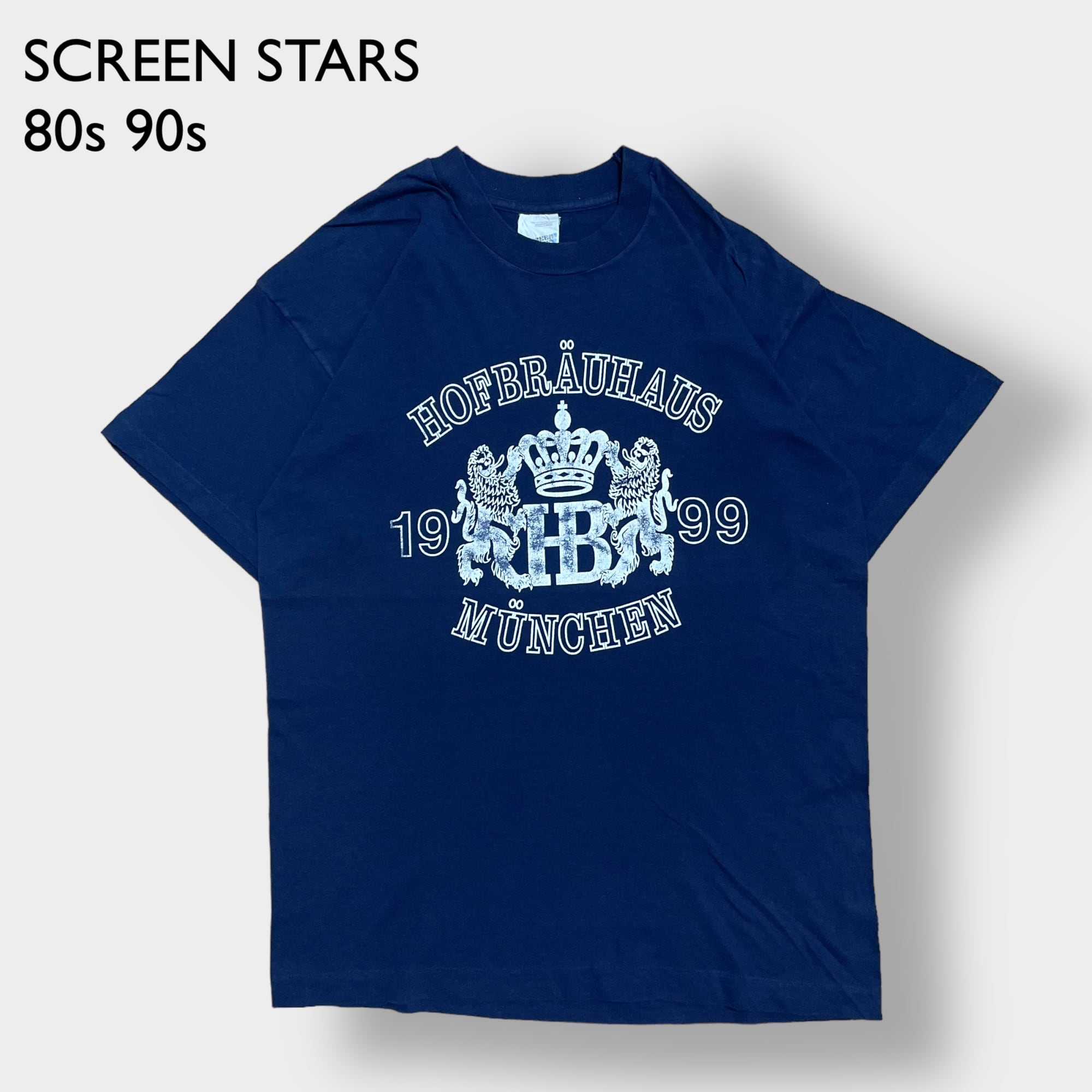 USA製 90s SCREEN STARS 長袖Tシャツ M シングルステッチ