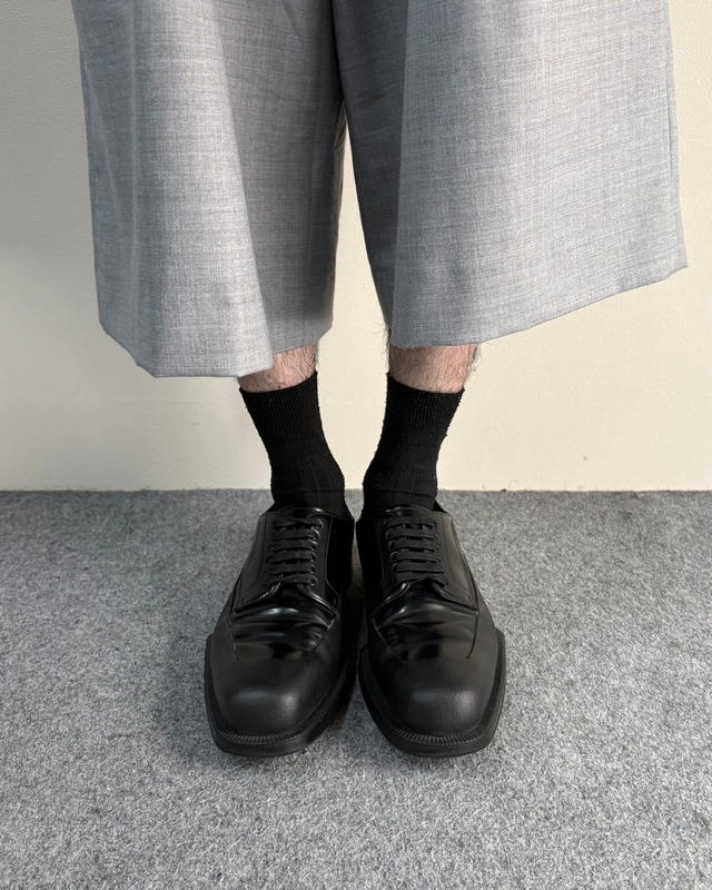 【2022/AW PRADA】brushed leather derby shoes