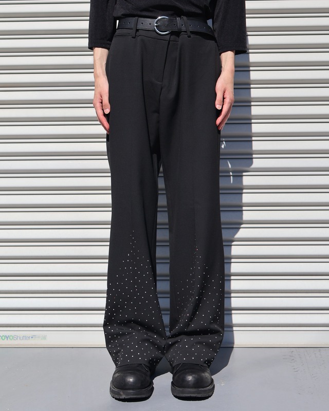 GALAXY wide straight slacks 001