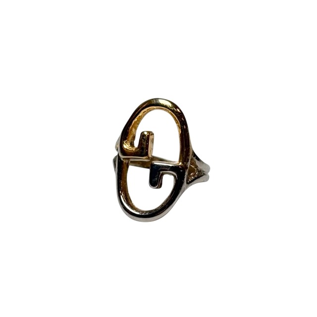 vintage GUCCI combicolor silver ring
