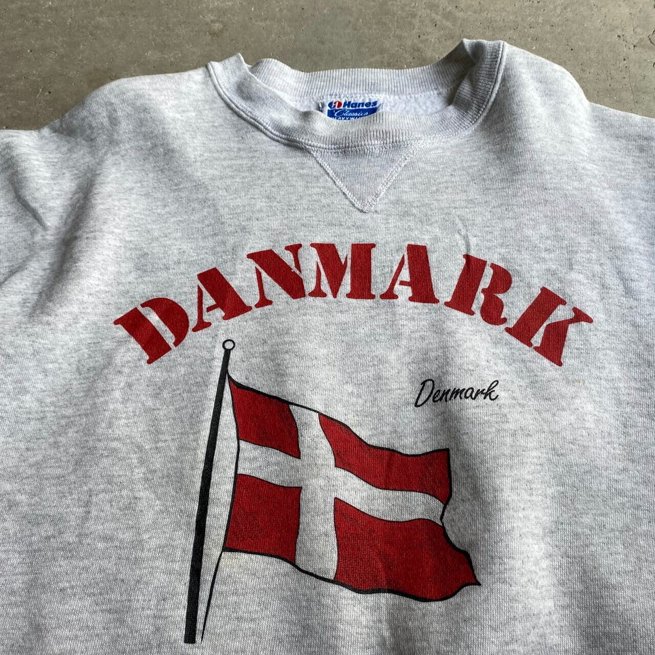 90s デンマーク製 ユーロ Tシャツ スーベニア 白  シングルステッチ